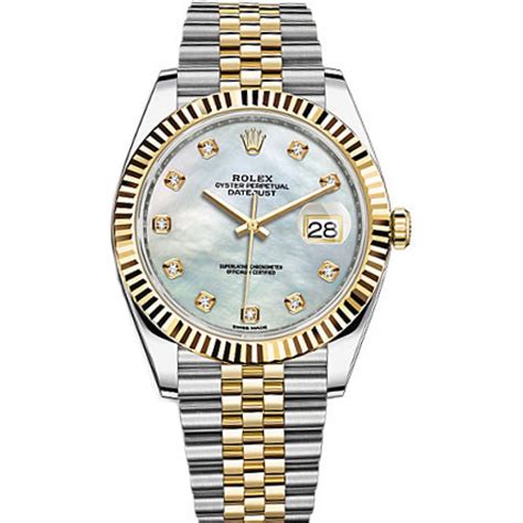 rolex datejust mother of pearl diamonds